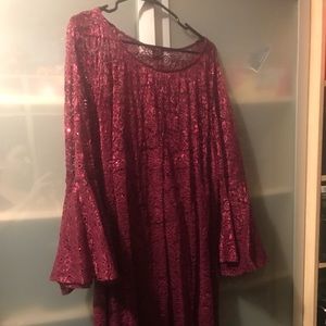 Ashley Stewart dress brand new with tags wine